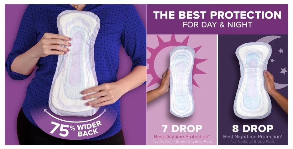 best overnight incontinence pads