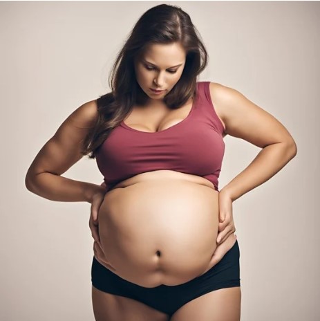 hanging-belly-fat-during-pregnancy